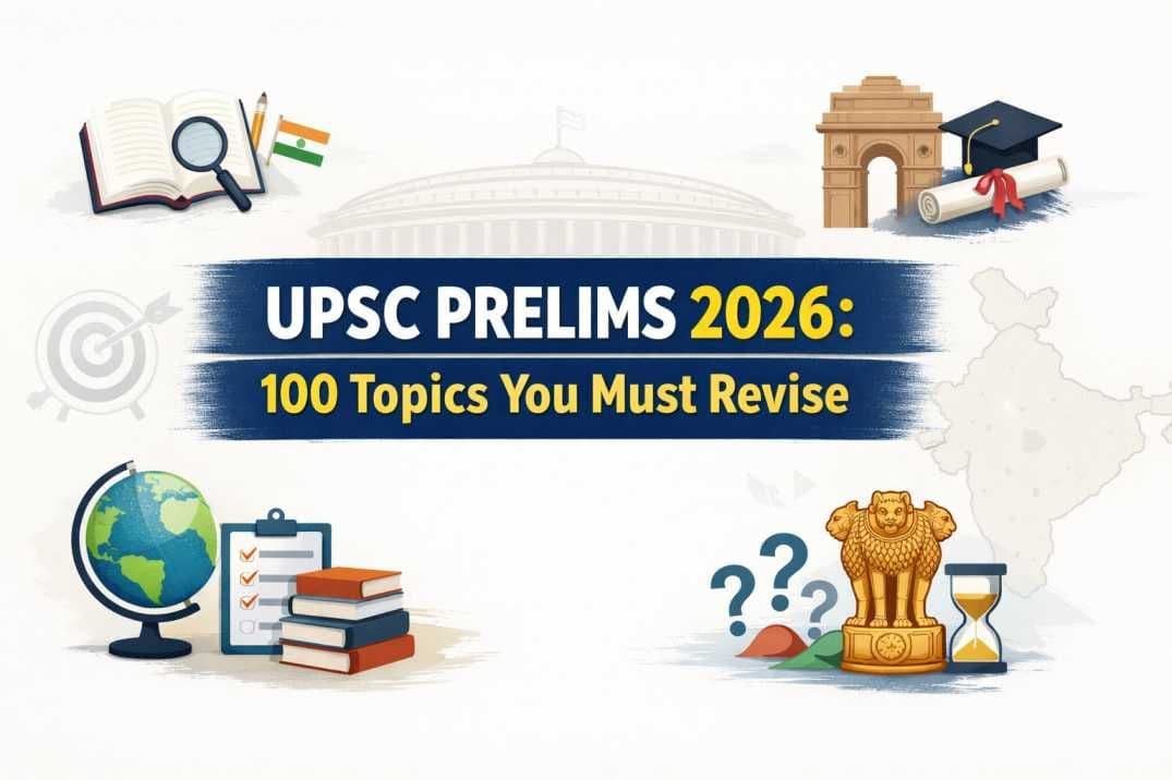 100 Most Important Topics for UPSC Prelims 2026